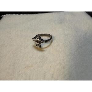 Vintage Sterling Silver Mushroom Ring size 2